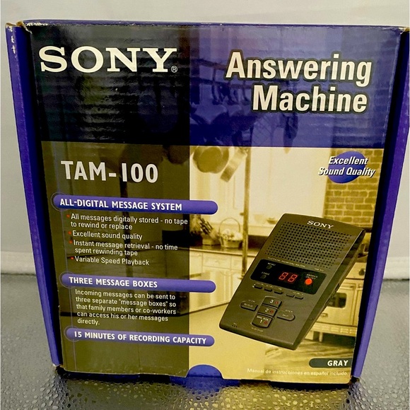 Sony Other Vintage Sony Telephone Answering Machine Tam0 Poshmark